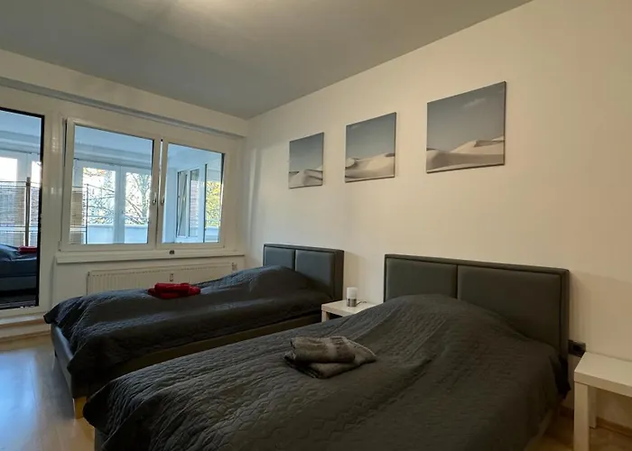 City Apartement Linz Fuer 5 Gaeste Mit Self-Checkin Und Kueche